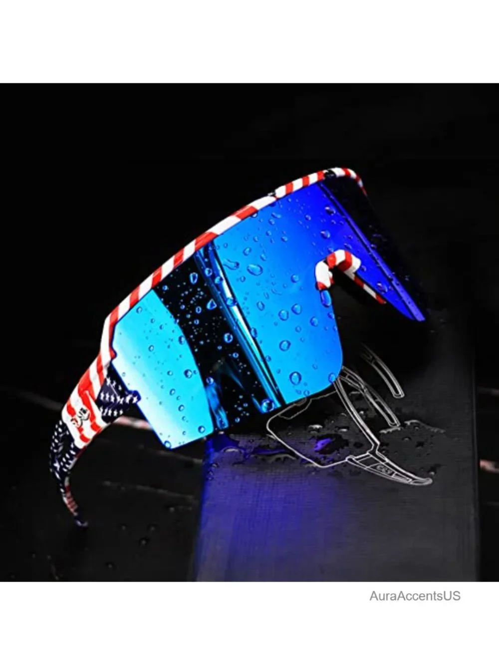 Polarized UV400 Sports Sunglasses Cycling Running Fishing Glasses Lightweight